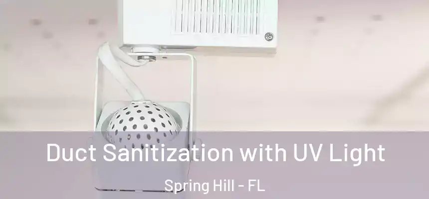 Duct Sanitization with UV Light Spring Hill - FL